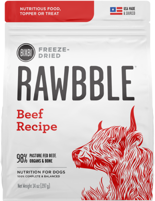 Bixbi Rawbble Beef Freeze-Dried Dog Food