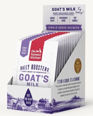 The Honest Kitchen Daily Boosters Instant Goat's Milk Pouches for Dogs & Cats - 12x5g