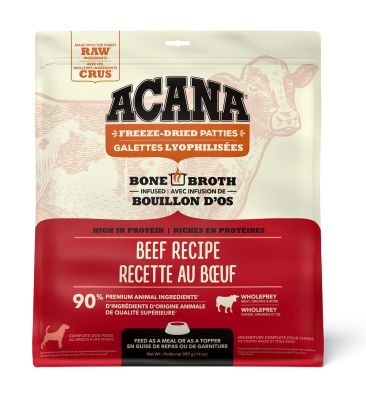Acana Beef Recipe Patties Freeze-Dried Dog Food - 397g