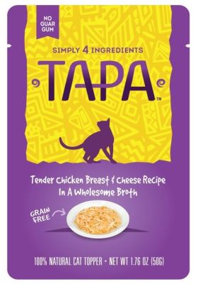 TAPA Grain-Free Chicken & Cheese in Broth Cat Food Topper 8x1.76oz