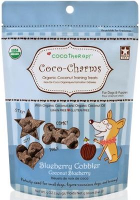 CocoTherapy Coco-Charms Blueberry Cobbler Dog Training Treats - 5oz