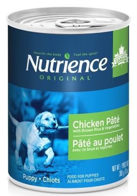 Nutrience Original Puppy-Chicken Pate with Brown Rice & Vegetables Canned Dog Food 12x13oz