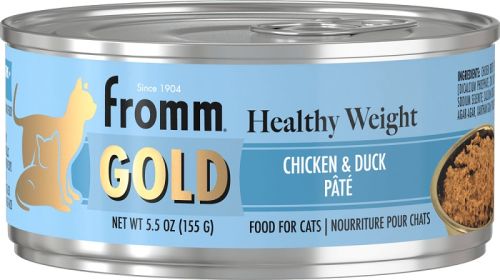 Fromm Gold Healthy Weight Chicken and Duck Pate Canned Cat Food - 12 x 5.5oz