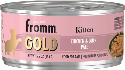 Fromm Gold Kitten Chicken and Duck Pate Canned Cat Food - 12 x 5.5oz