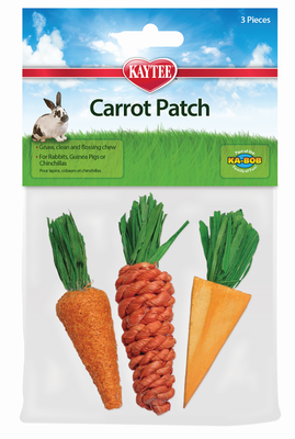 Kaytee Carrot Patch Chew Toy 3-pack