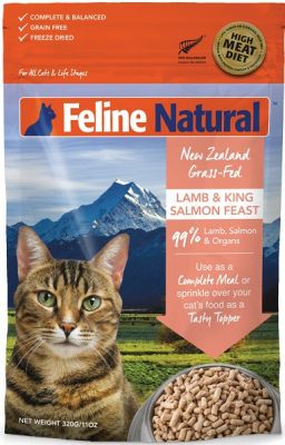 Feline Natural Lamb & Salmon Feast Raw Freeze-Dried Cat Food