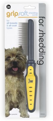 JW Pet GripSoft Dog Shedding Comb