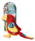 SPOT Love The Earth 8" Plush Bird Dog Toy Assorted Color
