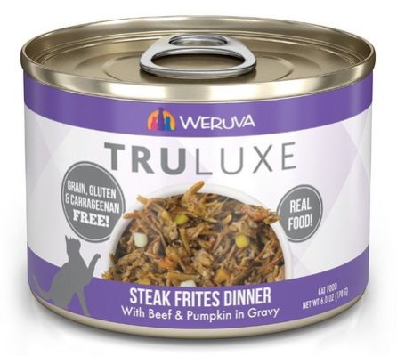 Weruva Truluxe Steak Frites with Beef & Pumpkin in Gravy Canned Cat Food