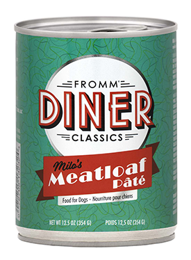 Fromm Diner Classics Milo's Meatloaf Pate Canned Dog Food - 12x12.5oz