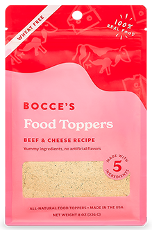 Bocce's Food Toppers Beef & Cheese Recipe Food Toppers for Dogs - 8oz